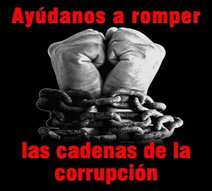 Ayuda a rompler las cadenas de la corrupción