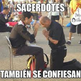 Los sacerdotes también se confiesan