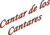 Cantar de los Cantares:   