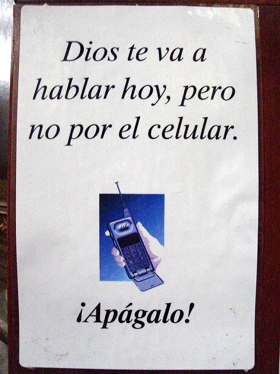 Dios te va hablar pero no por el celular - apágalo